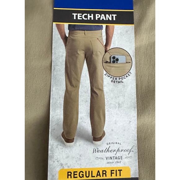Weatherproof Tech Pants - NWT - 36x30 - Water Repellant & Active Stretch - Picture 2 of 6